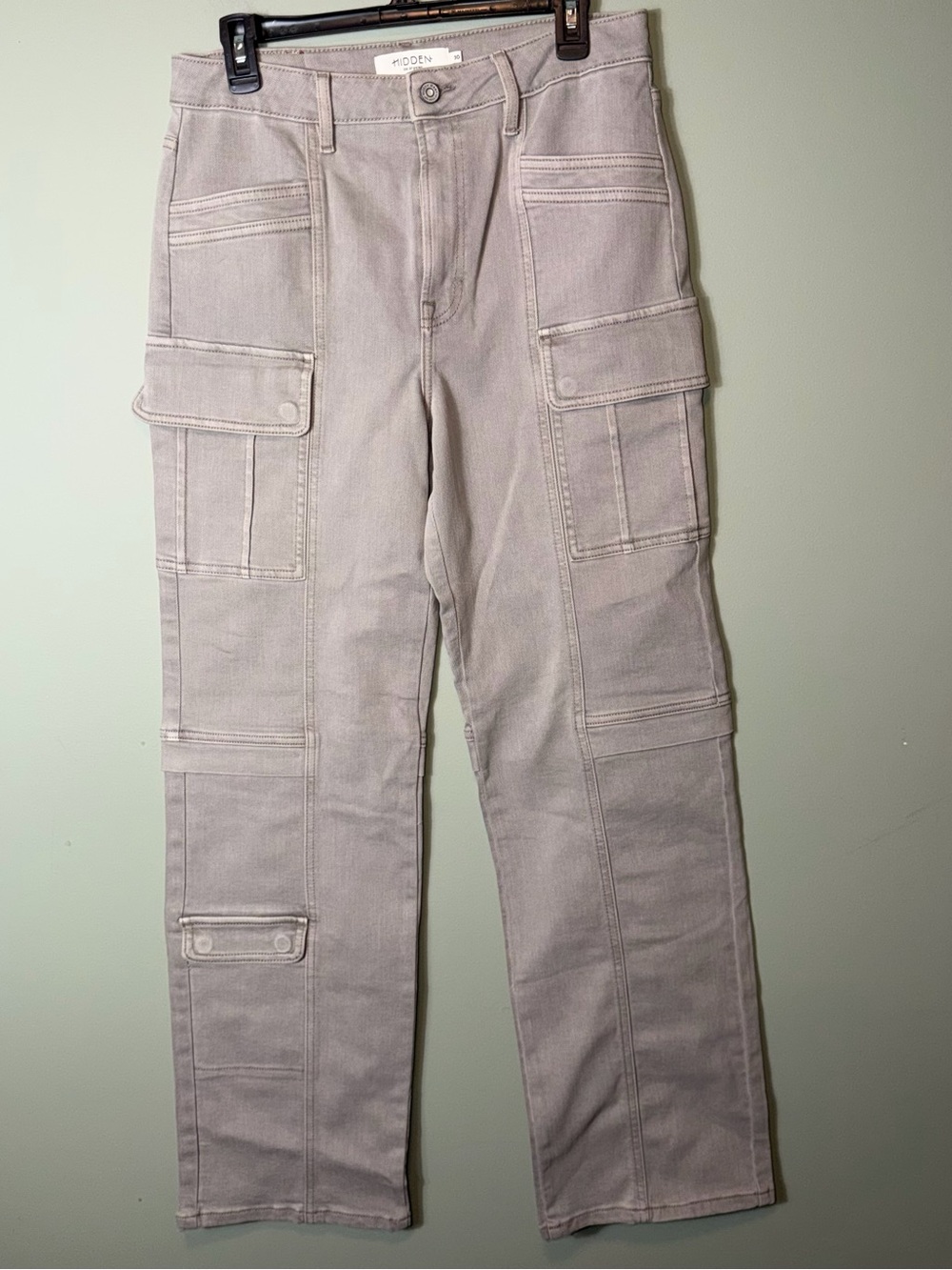 HIDDEN TRACEY CARGO JEANS - GRAVEL Size 30